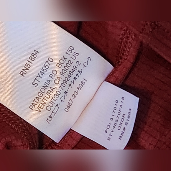 Men's Patagonia Lightweight Capilene Baselayer. Size M. Maroon. LIKE NEW. - Picture 4 of 7